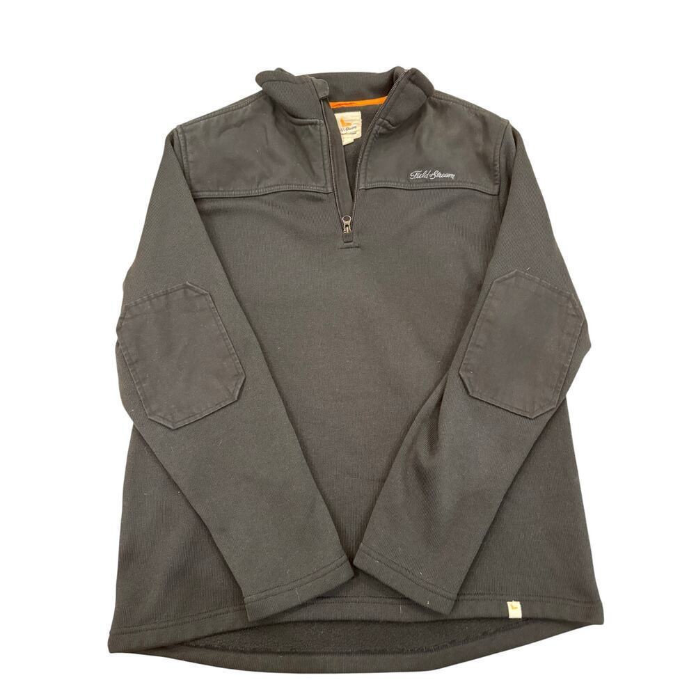FIELD AND STREAM QUARTER ZIP SWEATER - MENS MEDIUM